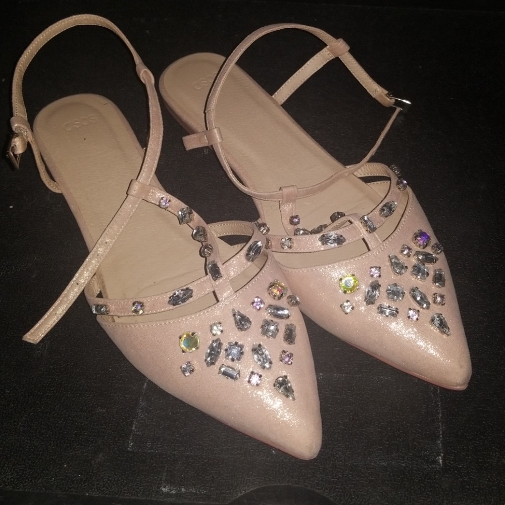 Worn once asos formal flats